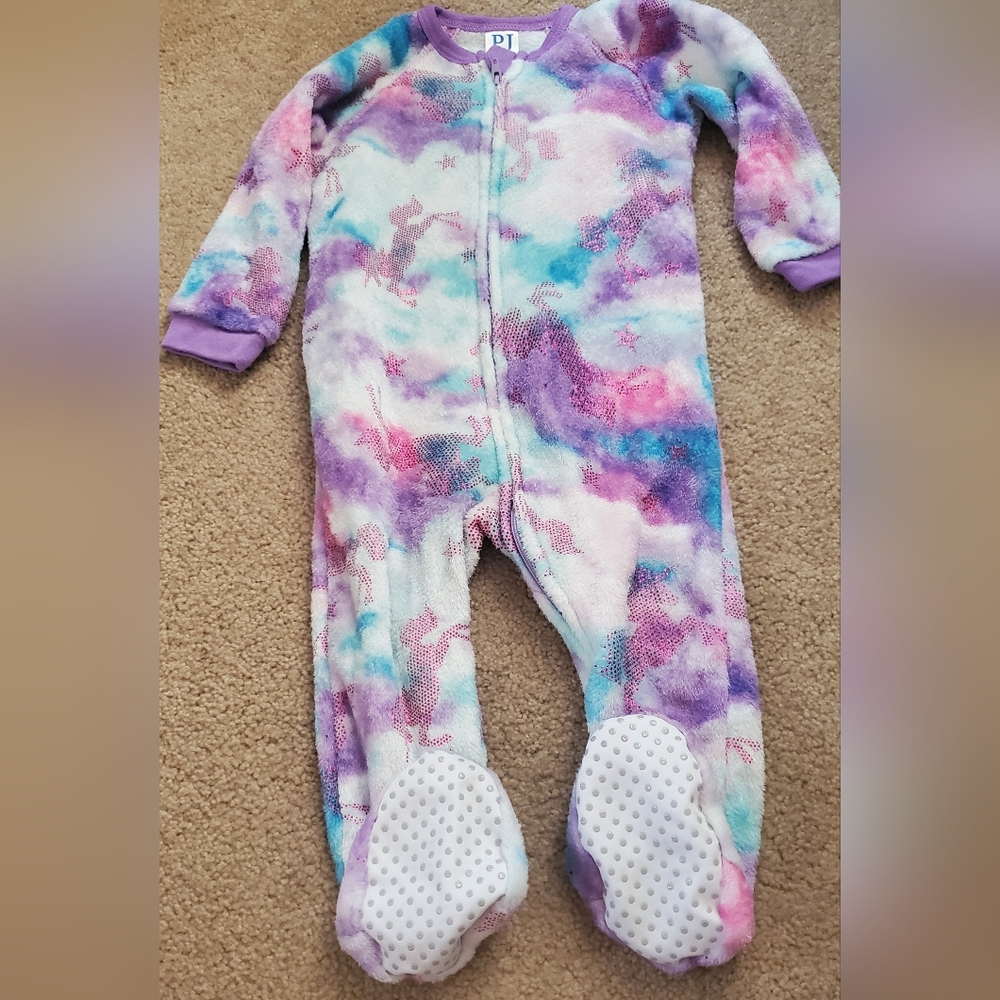 Cozy Kids One Piece Pajama - Purple and Pink